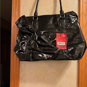 CHI Elite patent leather Bag/W Bow NWT.